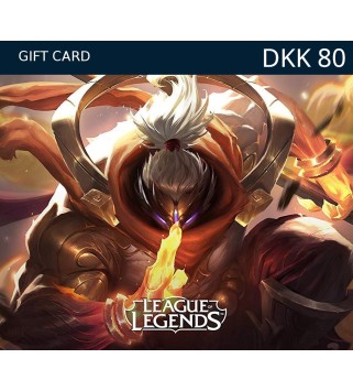 League of Legends 80 DKK Prepaid RP Card DK Key EUROPE